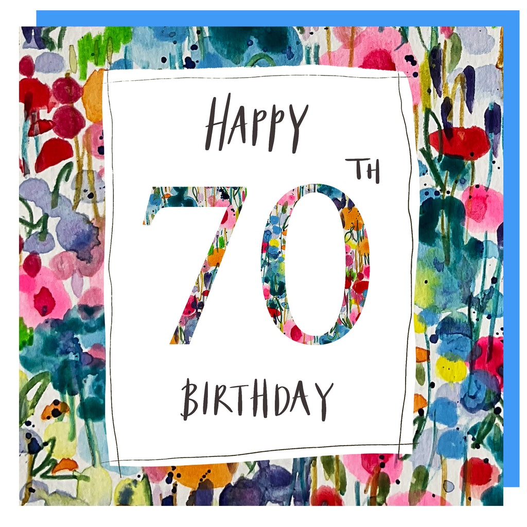 70th Birthday Card