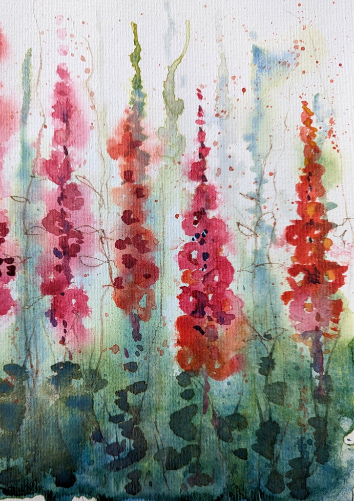 Recorded ready to watch. Mindful floral watercolour class (set of 4)