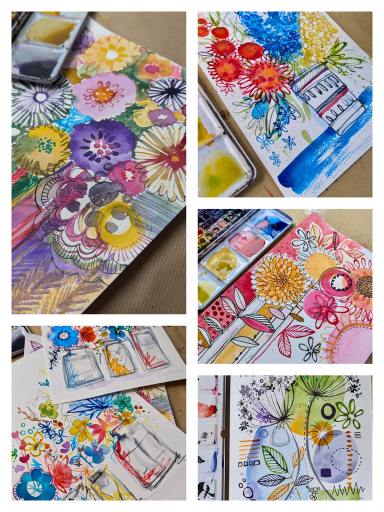 Recorded ready to watch. Illustrative floral classes set of 5