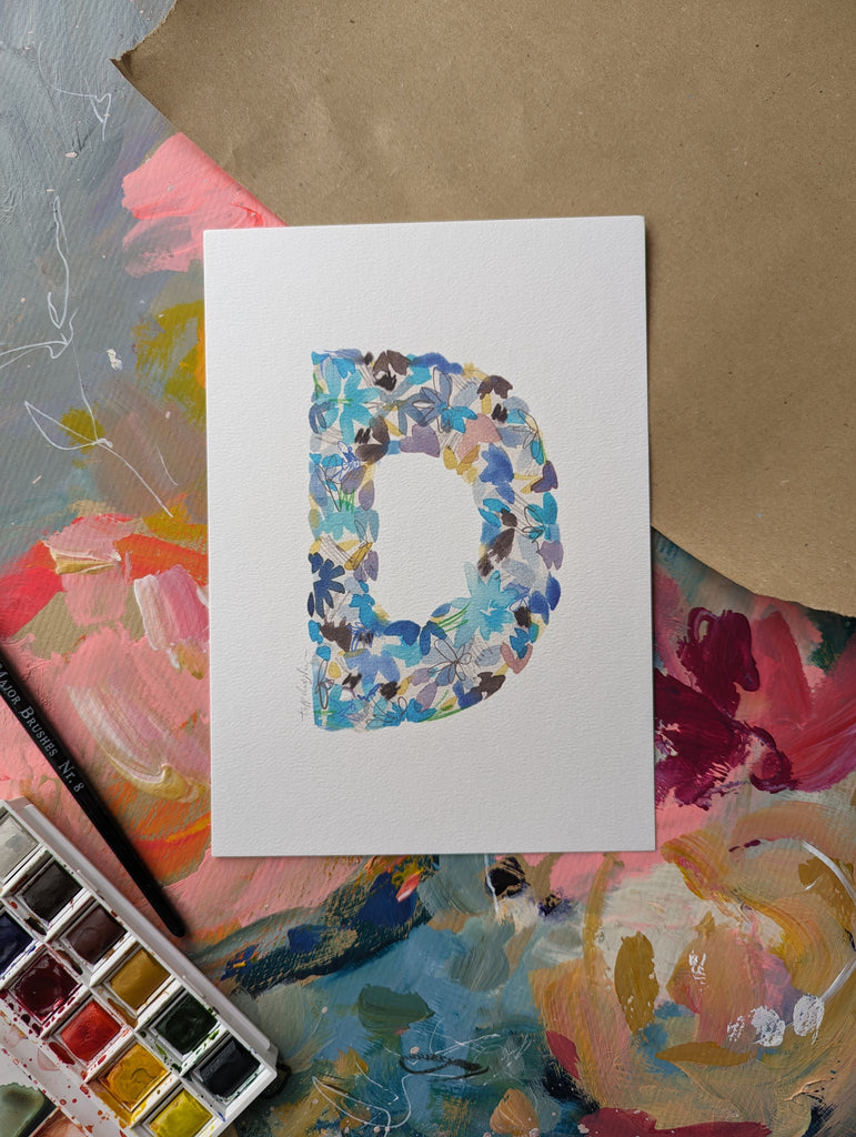 D letter print A5