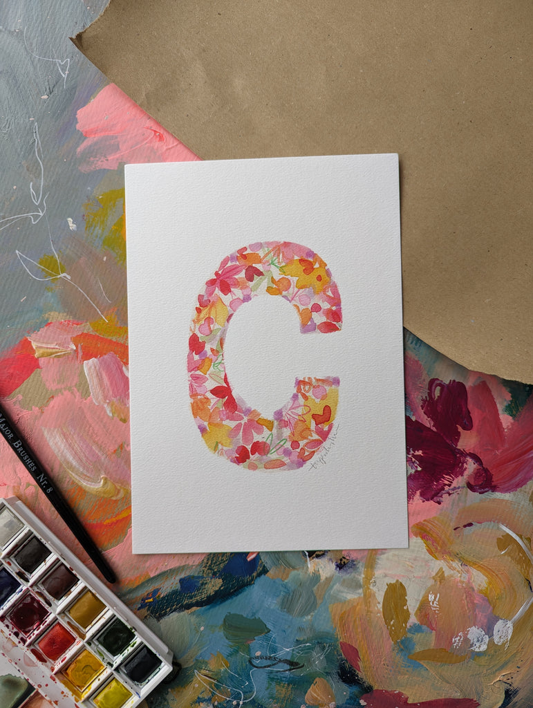 C letter print A5