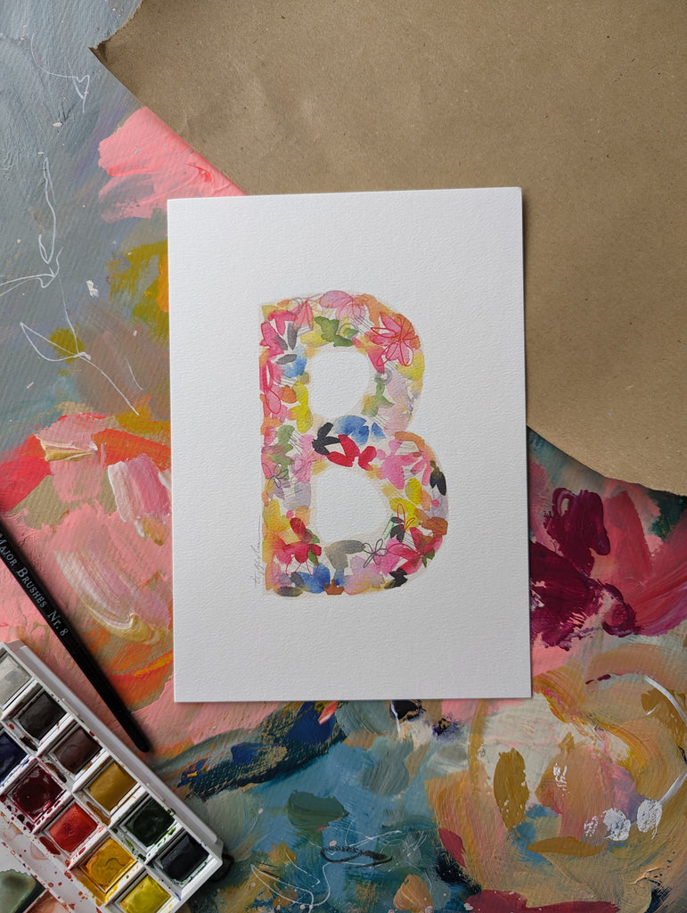 B letter print A5