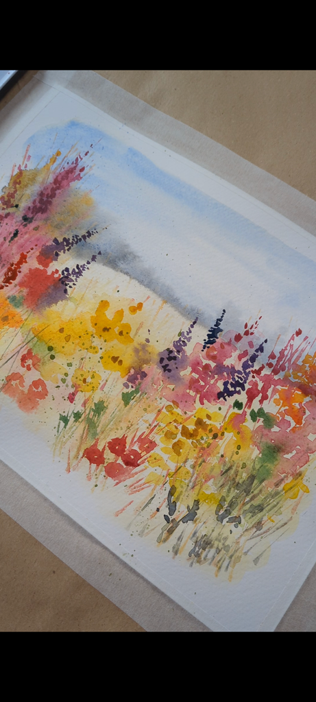 Floral fields, watercolour classes ready to watch