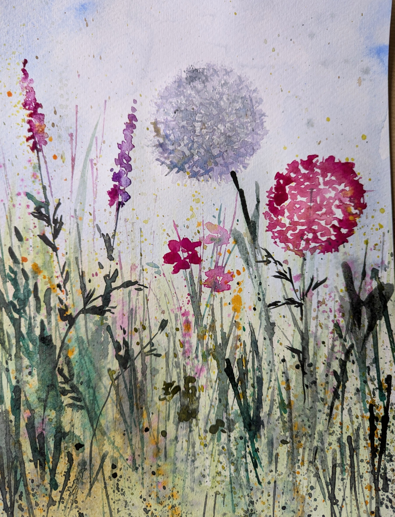 Floral fields, watercolour classes ready to watch